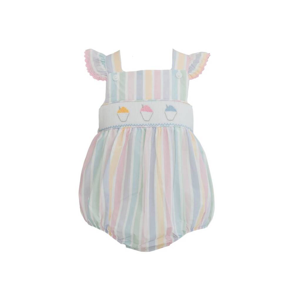 NEW KREWE girls millie snowball smocked bubble in multi